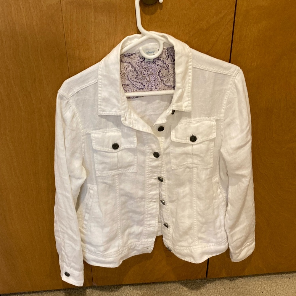 Sundance White Denim Jacket